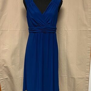 NWT NY Collection Deep Blue Midi Dress size M